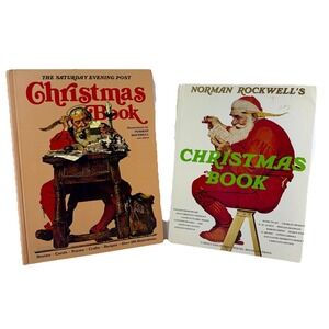 Norman Rockwell "Christmas Book" Lot of 2‎ Saturday Evening Post 1977